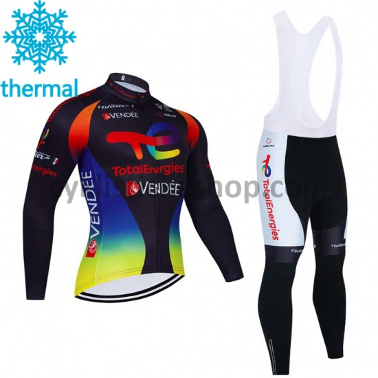 Cyklistický Bib Thermo Set 2021 Team TotalEnergies M002