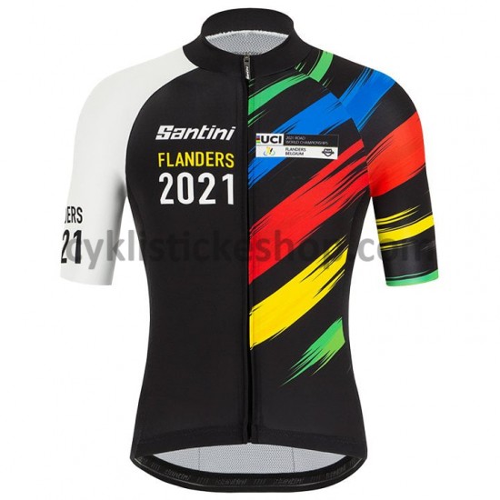 Cyklistický Dres s Krátkým Rukávem 2021 UCI World Champion M002
