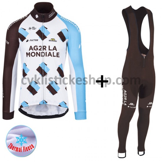 Cyklistický Bib Thermo Set 2017 AG2R La Mondiale Dámská M001