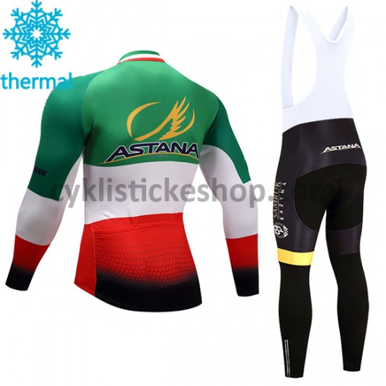 Cyklistický Bib Thermo Set 2017 Astana Pro Team Dámská M004