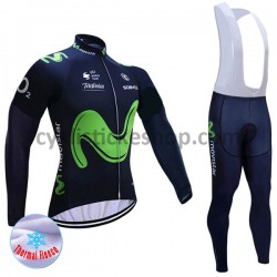 Cyklistický Bib Thermo Set 2017 Movistar Team Dámská M001