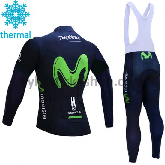 Cyklistický Bib Thermo Set 2017 Movistar Team Dámská M001