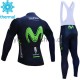 Cyklistický Bib Thermo Set 2017 Movistar Team Dámská M001