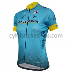 Cyklistický Dres s Krátkým Rukávem 2018 Astana Pro Team Dámská M001