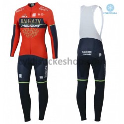 Cyklistický Bib Thermo Set 2018 Bahrain Merida Dámská M001