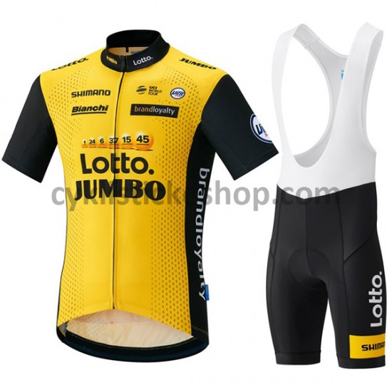Cyklistický BIB Komplet 2018 LottoNL-Jumbo Dámská M001