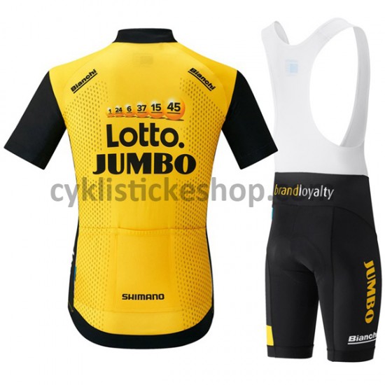 Cyklistický BIB Komplet 2018 LottoNL-Jumbo Dámská M001