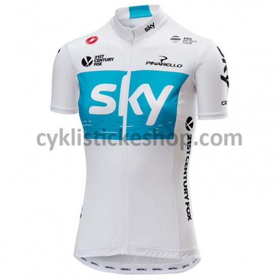 Cyklistický Dres s Krátkým Rukávem 2018 Team Sky Dámská M001