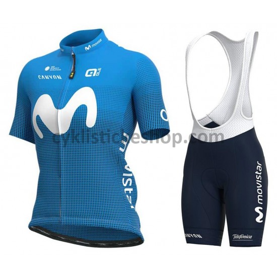 Cyklistický BIB Komplet 2021 Movistar Team Dámská M001