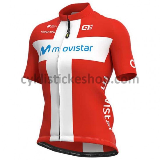 Cyklistický BIB Komplet 2021 Movistar Team Dámská M002