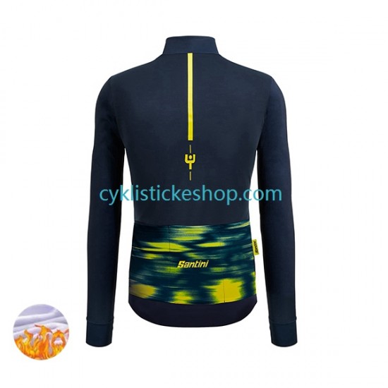 Thermo Cyklistický Dres 2022 Tour de France JAUNE Pánské N001